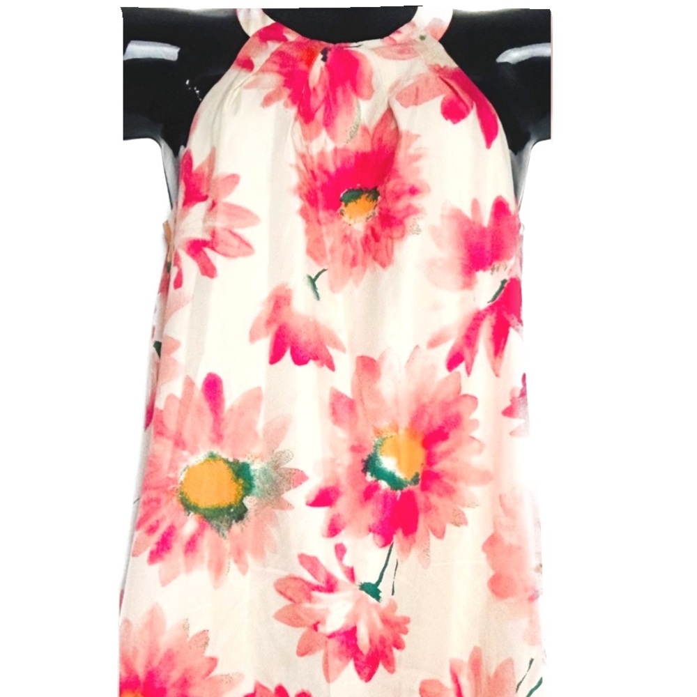 Pink and White Floral Dress - Picture 3 of 9